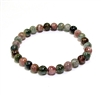 CRB582-6mm STONE BRACELET IN WATERMELON TOURMALINE