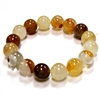 CRB600-12mm STONE BRACELET IN GOLDEN HEALER