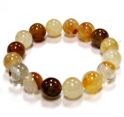 CRB600-12mm STONE BRACELET IN GOLDEN HEALER