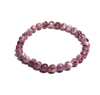 CRB610-6mm STONE BRACELET IN PURPLE EMERALD