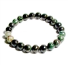 CRB615-8mm STONE BRACELET IN BLUE PYRITE