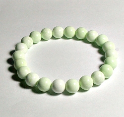 CRB617-8mm STONE BRACELET IN AUSTRALIAN LEMON TURQUOISE