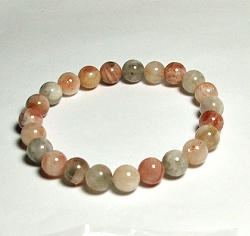 CRB618-8mm STONE BRACELET IN ARUSHA QUARTZ