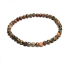 CRB614-04mm STONE BRACELET IN RED RYOLITE