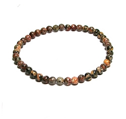 CRB614-04mm STONE BRACELET IN RED RYOLITE