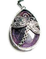 DF-11 DRAGONFLY PENDANT IN AMETHYST