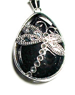 DF-44 DRAGONFLY PENDANT IN ONYX