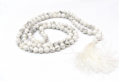 CR48-108-8mm MALA BEADS IN HOWLITE