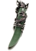 DT-57 STONE DRAGON TOOTH PENDANT IN AVENTURINE