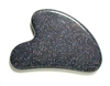 E30-041 GUA SHA FACIAL TOOL IN BLUE GOLDSTONE