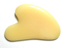 E30-202 GUA SHA FACIAL TOOL IN YELLOW JADE