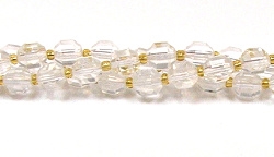 FB10-8mm CLEAR QUARTZ FACETED BEADS