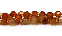 FB12-8mm RED AGATE FACETED BEADS
