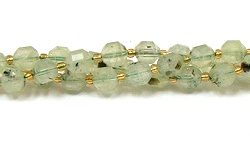 FB87-8mm PREHNITE FACETED BEADS