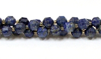 FBR178-8mm NATURAL LAPIS FACETED BEADS