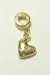 GOLD COLOR HEAR CHARM