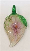 GP11-02-06  GLASS PENDANT IN LEAF DESIGN