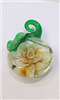 GP11-02-08 GLASS PENDANT WITH FLOWER