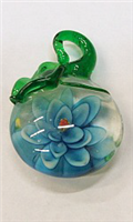 GP11-02-07 GLASS PENDANT WITH FLOWER