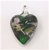 GP14-01 SMALLL GLASS PENDANT HEART SHAPE