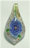 GP15-05 GLASS PENDANT WITH BLUE FLOWER