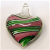 GP3-08 GLASS PENDANT IN HEART SHAPE