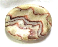 HO5-53 WORRY STONE IN RED STRIPED JASPER