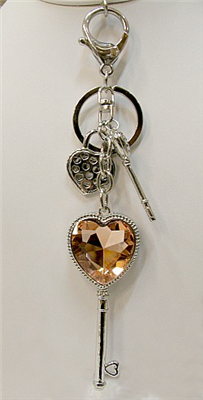 Heart-Purse Charm-Key Ring