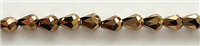 MTD-04-6mm BRONZ CRYSTAL METALLIC TEAR DROP BEADS