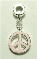 PEACE CHARM LIGHT PINK