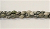 PO2-17 BLACK PICASSO JASPER RICE BEADS