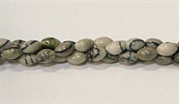 PO2-17 BLACK PICASSO JASPER RICE BEADS