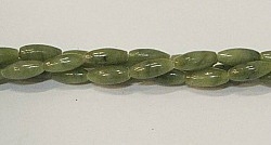 PO3-09 OLIVE JASPER RICE BEADS