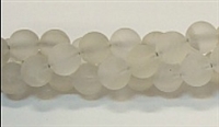 Q10-08mm CLEAR QUARTZ MATTE FINISH