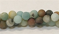 Q14 08mm AMAZONITE MATTE FINISH