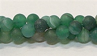 Q24-08mm GREEN AGATE MATTE FINISH