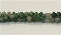 Q96-04mm MOSS AGATE MATTE FINISH