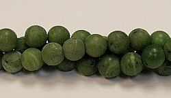 QRB121-10mm CANADA JADE MATTE FINISH BEADS