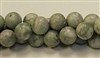 QRB124-10mm PEACH STONE MATTE FINISH BEADS