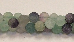 QRB136-8mm FLUORITE MATTE FINISH BEADS