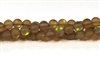 QRB524-06-6mm COFFEE MERMAID GLASS BEADS IN MATTE FINISH