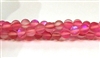 QRB524-08-6mm ROSE MERMAID GLASS BEADS IN MATTE FINISH
