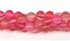 QRB524-08-8mm ROSE MERMAID GLASS BEADS IN MATTE FINISH