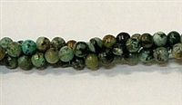 R04-04mm AFRICAN TURQUOISE BEADS