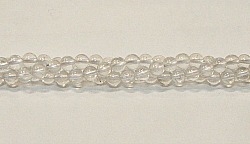 R10-04mm CLEAR QUARTZ BEADS