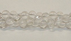 R10-08mm CLEAR QUARTZ BEADS