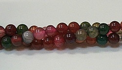 R20-06mm TOURMALINE COLOR AGATE