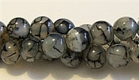 R27-10mm BLACK & WHITE DRAGON-----AGATE