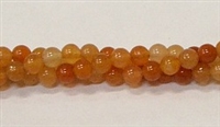 R30-04mm RED AVENTURINE BEADS