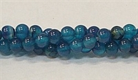 R32-06mm BLUE AGATE BEADS
